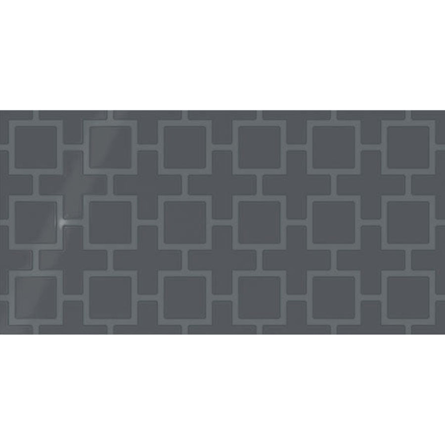 Daltile Showscape 12" X 24" Square Lattice Deep Gray