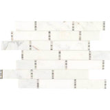 Daltile Marble 18" X 11" Random Linear First Snow Eleg