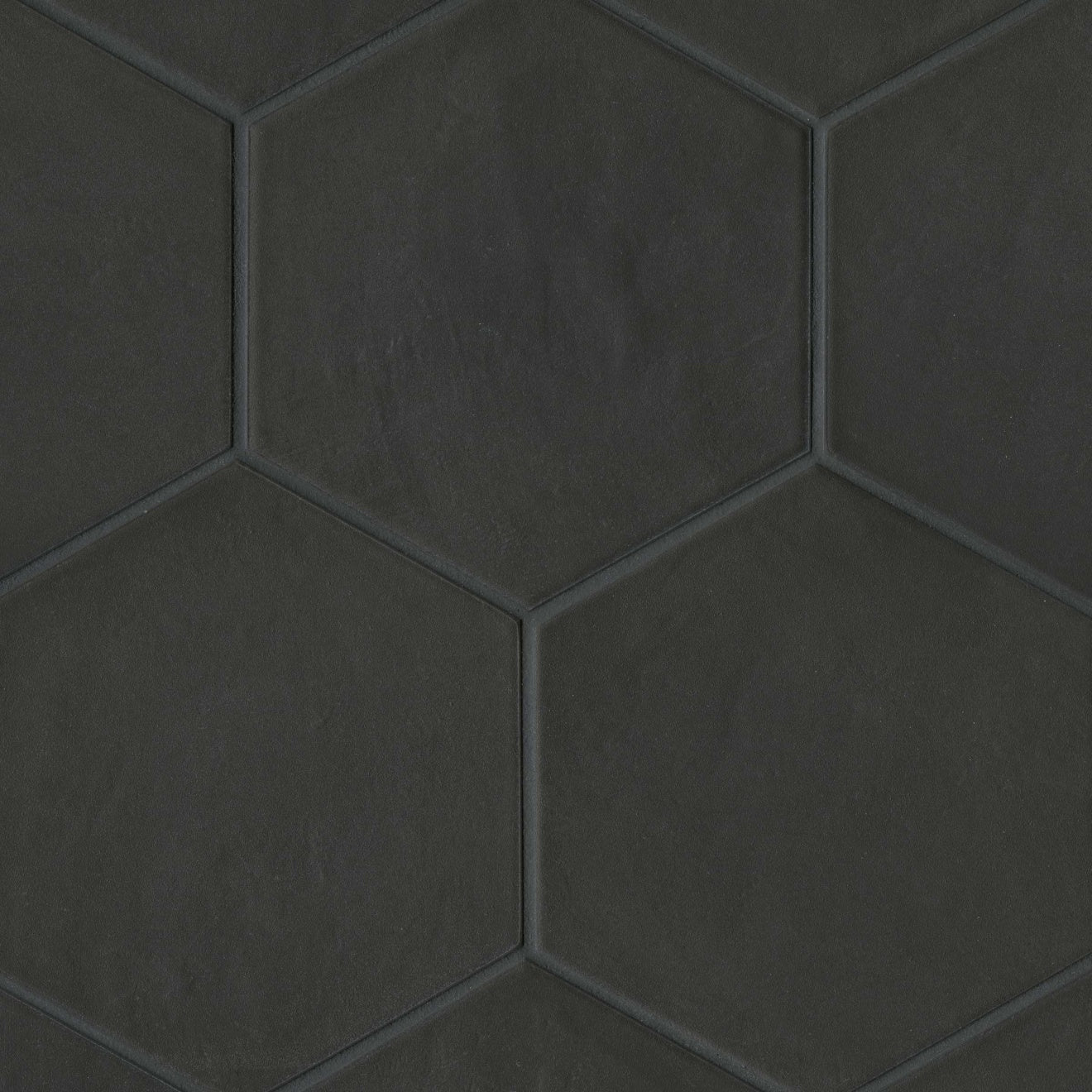 Bedrosians Allora 8.5"x 10" Hexagon Black