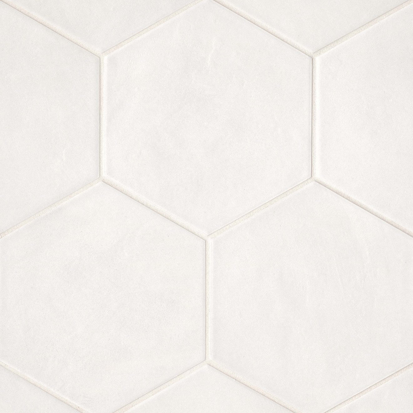 Bedrosians Allora 8.5"x 10" Hexagon White