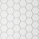 Bedrosians Le Cafe 2" x 2" Hexagon Mosaic Matte White