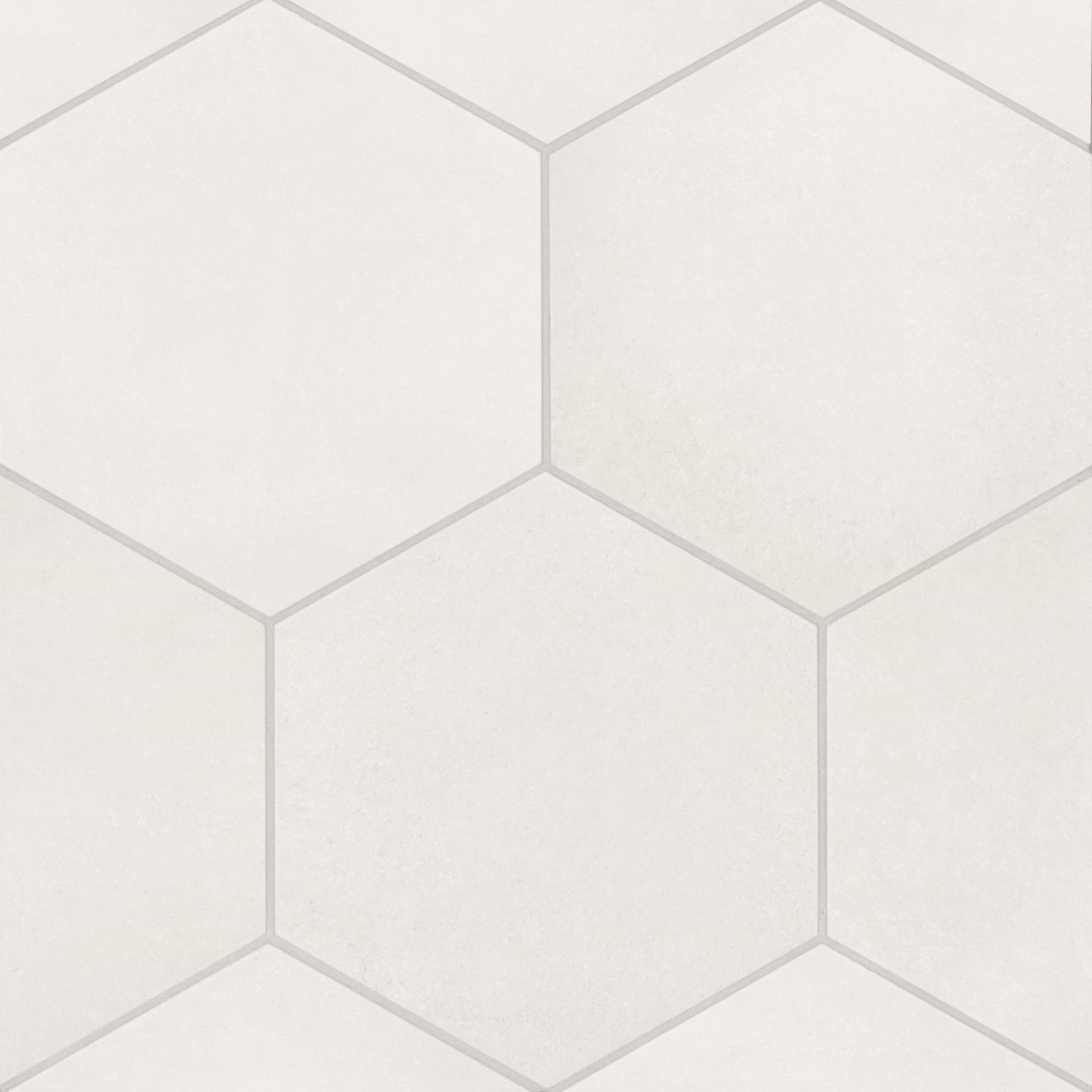 Badrosians Makoto 10" x 11.5" Hexagon Matte Shoji White 