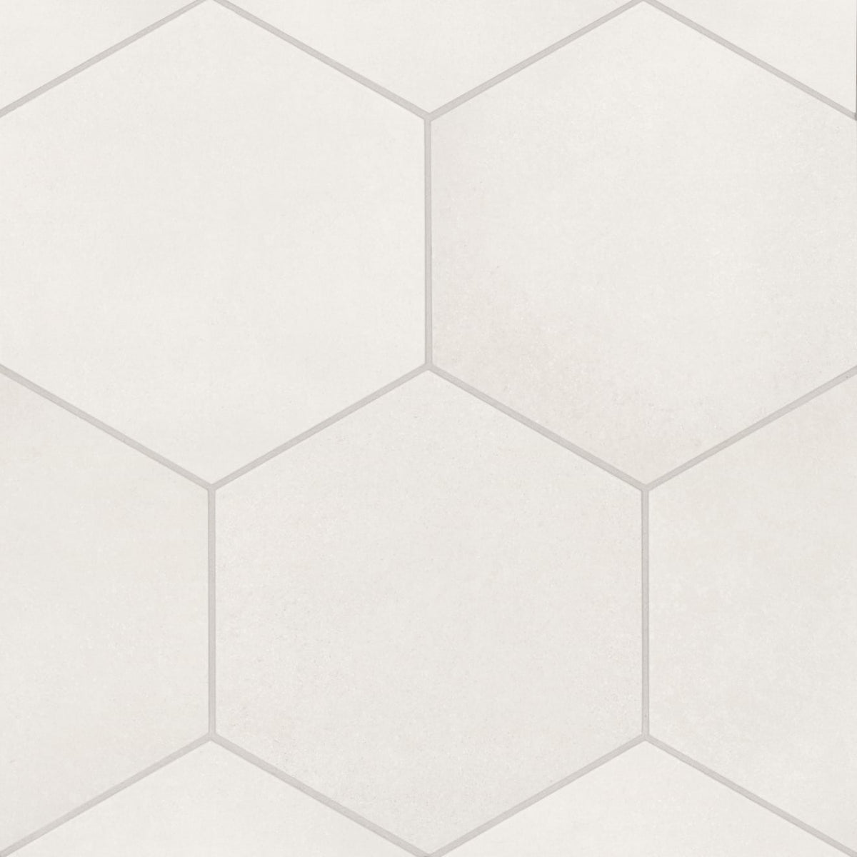 Badrosians Makoto 10" x 11.5" Hexagon Matte Shoji White 