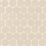 Bedrosians Makoto 10" x 10" Round Matte  Tatami Beige