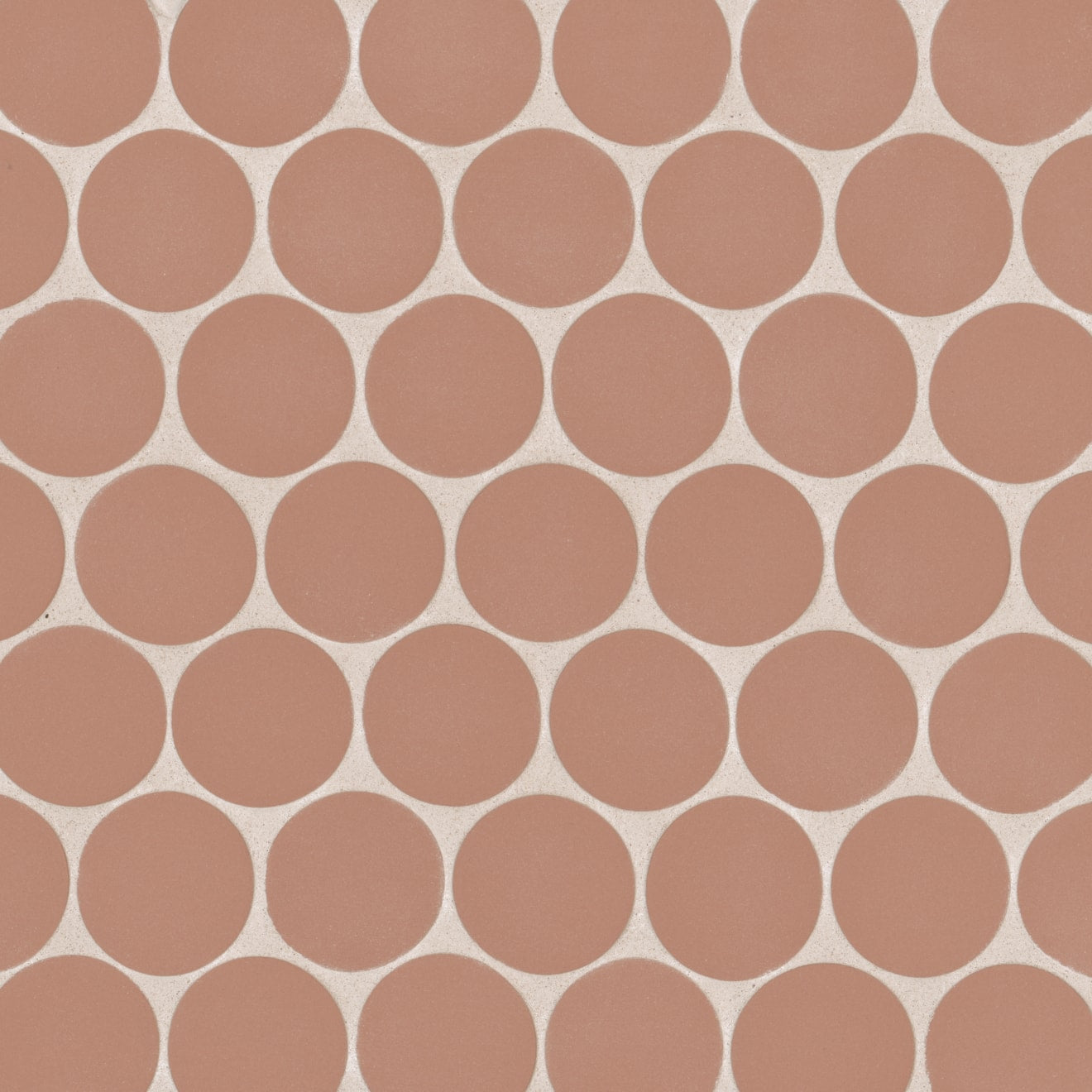 Bedrosians Makoto 10" x 10" Round Matte  Umi Terracotta