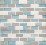 Daltile Coastal Keystones 2" X 1" Mosaic Mediterranean Mist