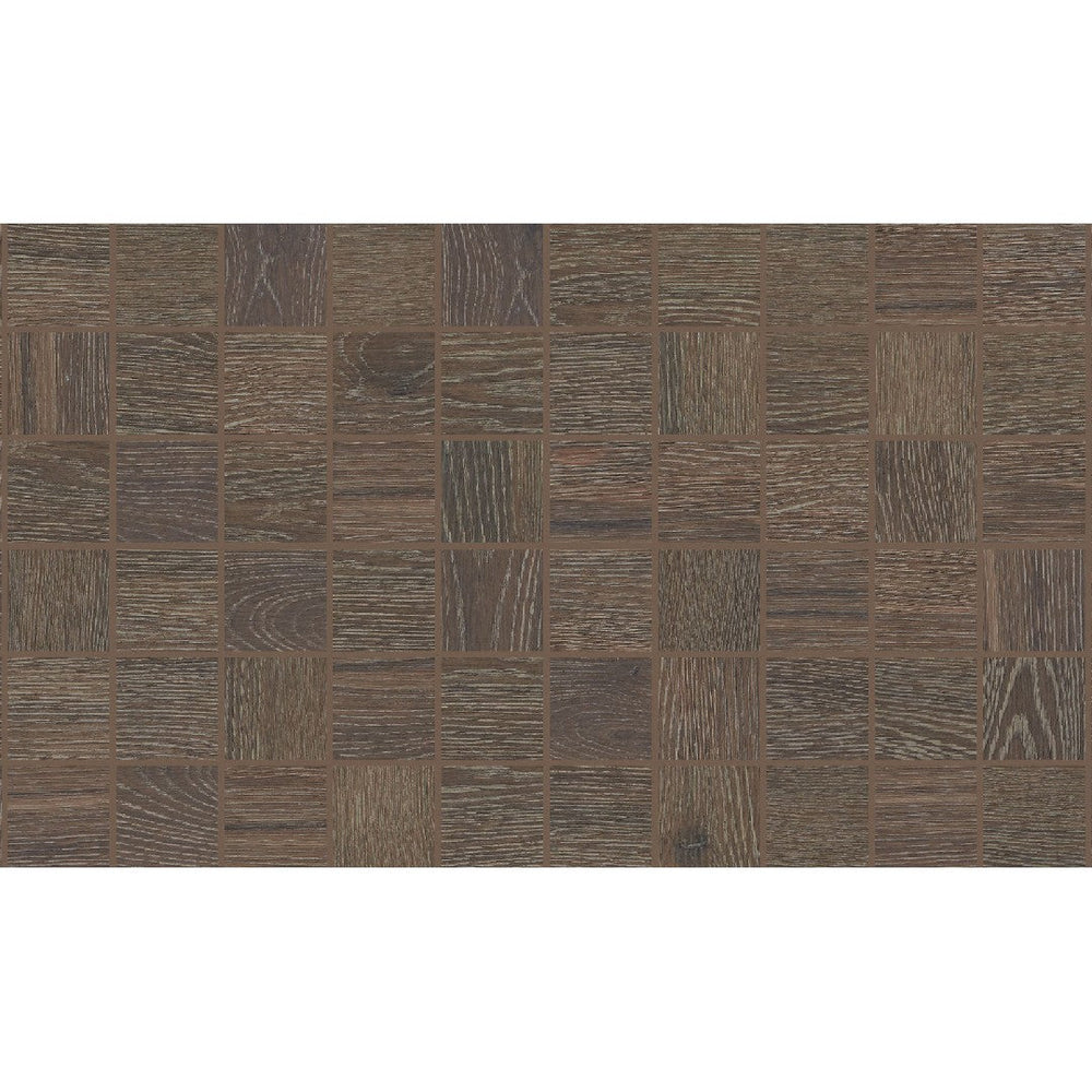 Daltile Emerson Wood 12'' X 24'' Straight Mosaic 2'' X 2'' Matte Brazilian Walnut