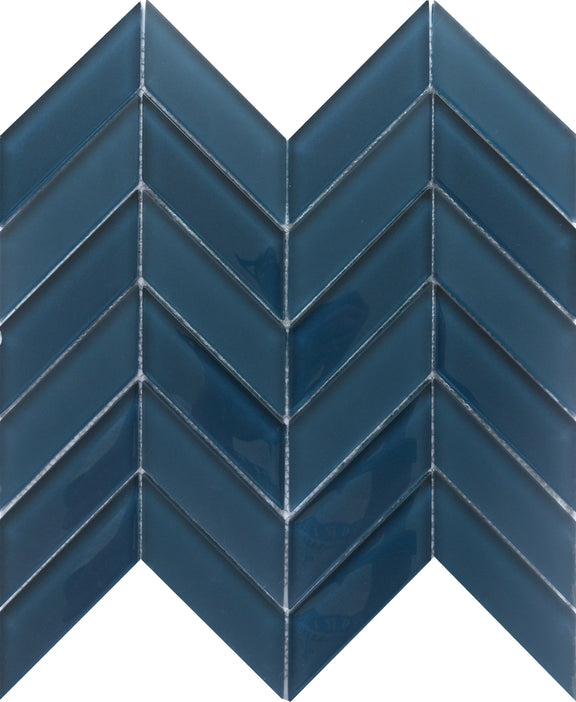 Emser Edge 12"x12" Mosaic 1.75"X4" Navy