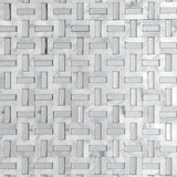 Emser Link 12"x17" Mosaic White&Slv