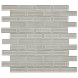 Daltile Revalia Remix 2" X 6" Brick Joint Beveled Festive Gray