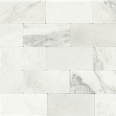 Daltile Marble 3" X 6" Tumbled First Snow Eleg