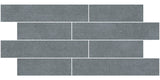 Emser Fixt Cement 12"x24" Linear Mosaic Dark Gray