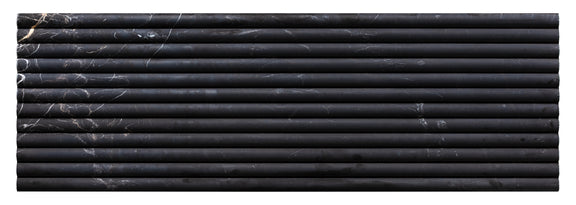 Emser Flutique 12" X 36" Honed  Nero 