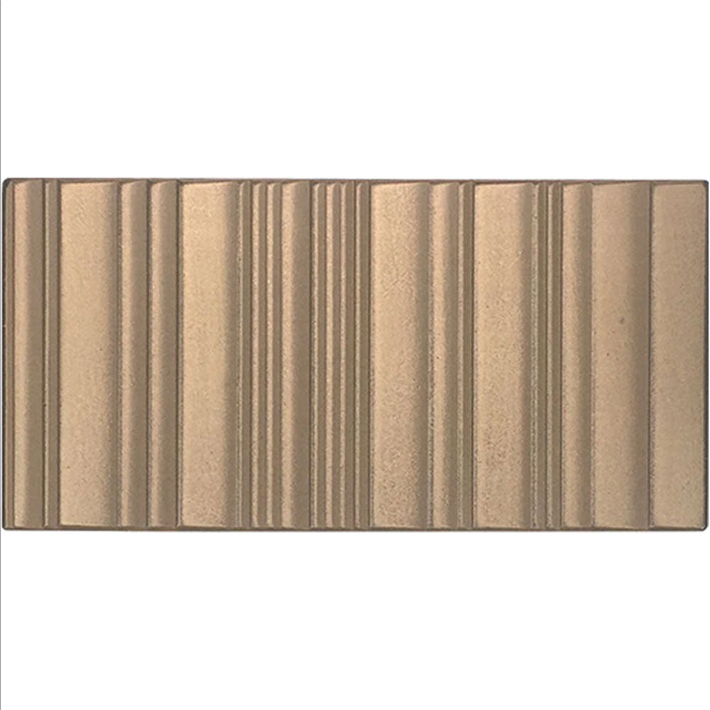 Daltile Industrial Metals 3" X 6" Grooved Gold