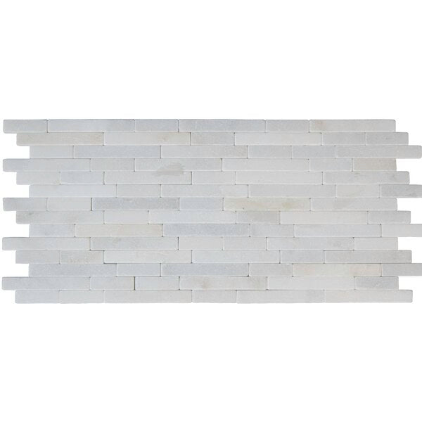 MS International Natural Stone Marble 12" x 12" Mosaic Greecian White Veener