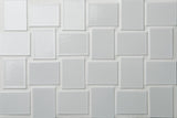 Emser Hanami 9"x13" Mosaic 6.2 Polished White