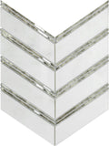 Emser Intrigue 12"x12" Chevron Mosaic Mirror