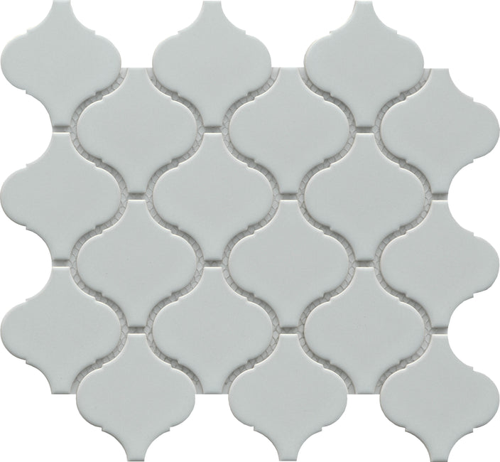 Emser Influence 10"x11" Arbasque Mosaic 3"x3" Polished Gray