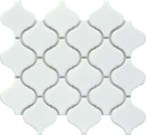 Emser Influence 10"x11" Arbasque Mosaic 3"x3" Polished White