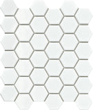 Emser Influence 11"x13" Hexagon Mosaic 2"x2" Polished White