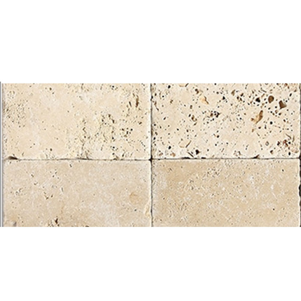 Daltile Travertine 3" X 6" Tumbled Ivory Classico