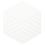 Daltile Stare Electric 5" X 6" Tread Joule White