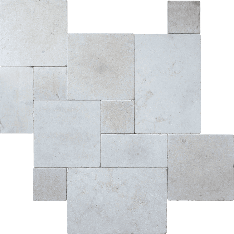 Bedrosians Travertine 3cm Paver Set 8"x8" - 8"x16" - 16"x16" - 16"x24"  Menia Cream