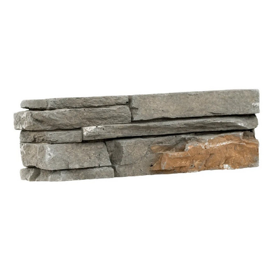 MS International Stacked Stone 12" x 12" Corner Denali Grey