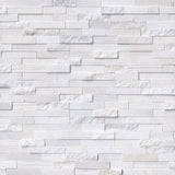 MS International Rockmount 6" x 24" Multi Finish Ledger Panel Arctic White