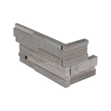 MS International Rockmount 6" x 18" 3D Ledger Corner Gray Oak