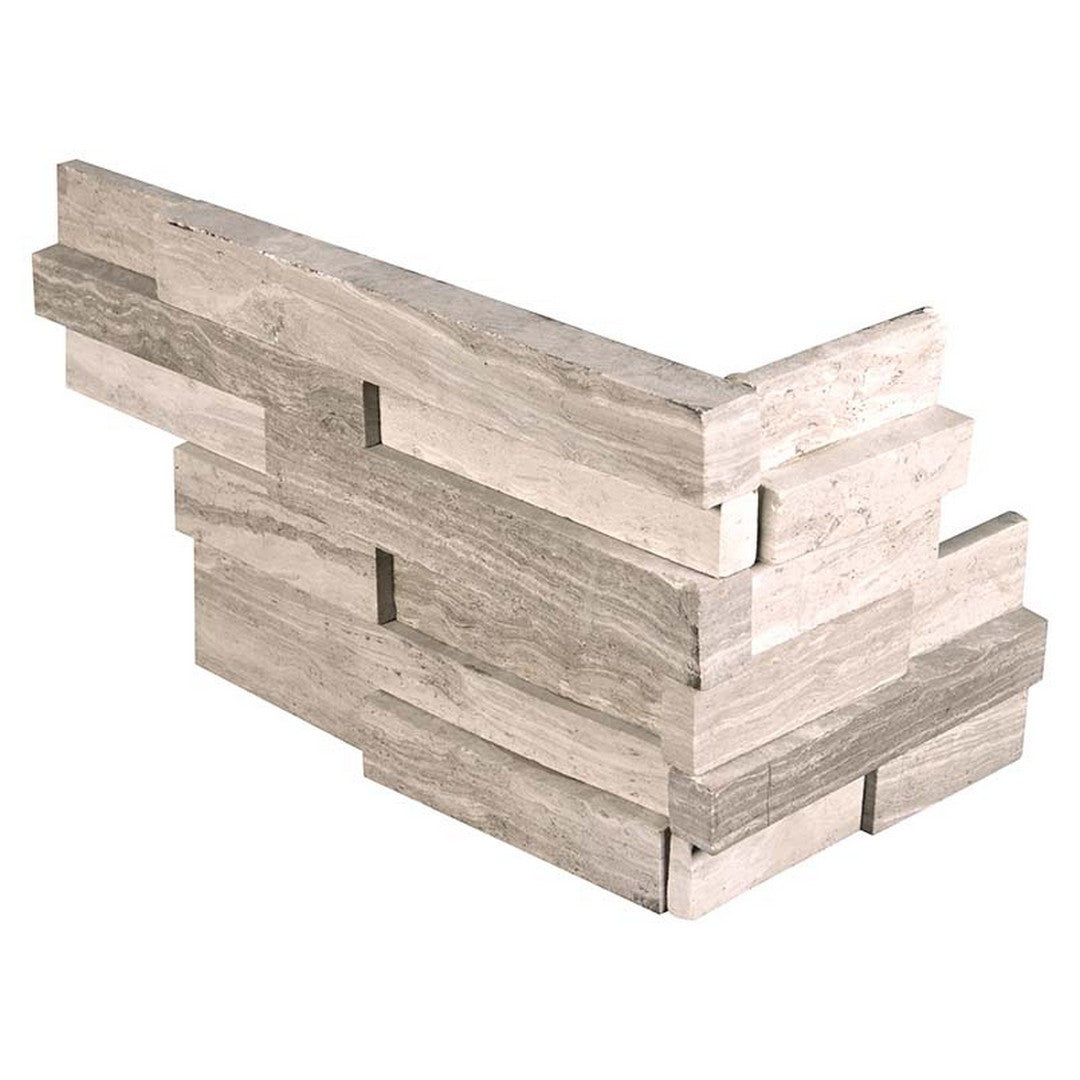 MS International Rockmount 6" x 18" 3D Ledger Corner White Oak