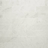 Bedrosians Marble 3" X 12" Honed White Carrara