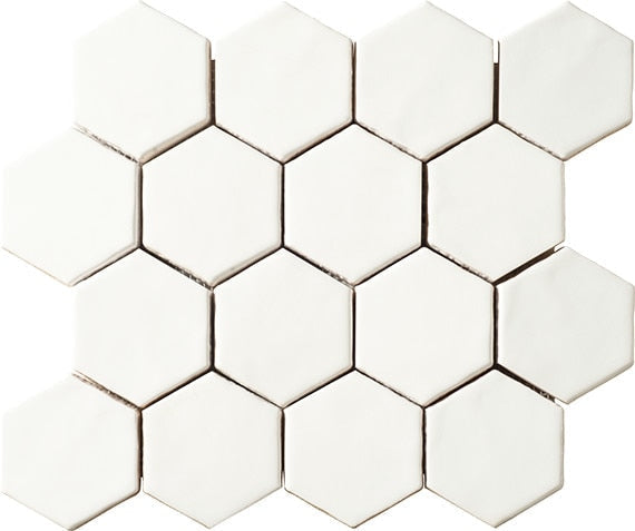 Marazzi Artistic Reflections 3" X 3" Hexagon Matte Matte Artic