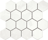 Marazzi Artistic Reflections 3" X 3" Hexagon Glossy Artic