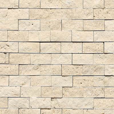 Daltile Travertine 1" X 2" Brick Joint Mediterr Ivory