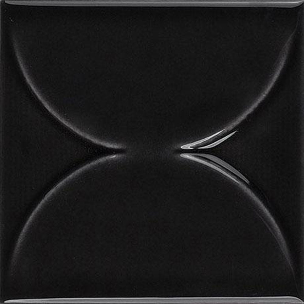 Marazzi Nu Tempo 4" X 4" Arc Glossy Midnight City