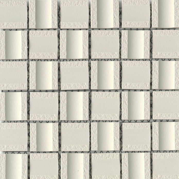 Emser Modan 12"x12" Mosaic 1.85"X1.85" Matte White