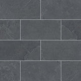 MS International Slate And Quartzite 12" x 24" Gauged Montauk Black