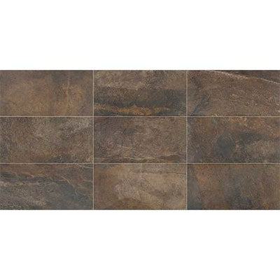 Daltile Slate Attache 12" X 24" Multi Brown