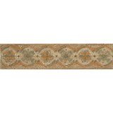 Bedrosians Cotto Nature 3" x 14" Deco Tira Sandro Hand Painted Liner