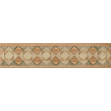 Bedrosians Cotto Nature 3" x 14" Deco Tira Volterra Hand Painted Liner