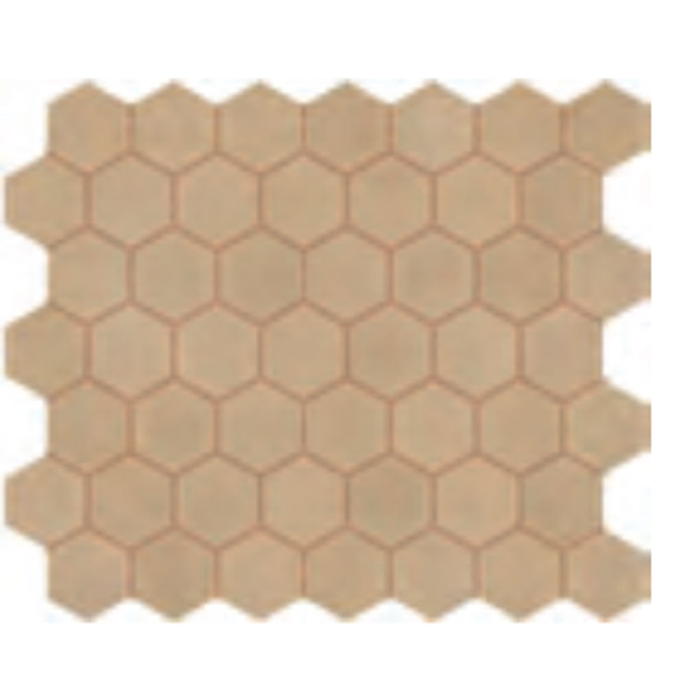 Marazzi Moroccan Concrete 1.5" Hexagon Mosaic Ochre