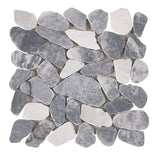 Emser Opuscar 12" X 12" Grand Pebble Mosaic  Evening 