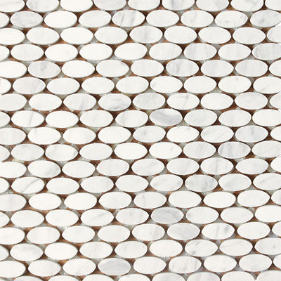 Daltile Stone A LA Mod 12" X 12" Oval Contempo White