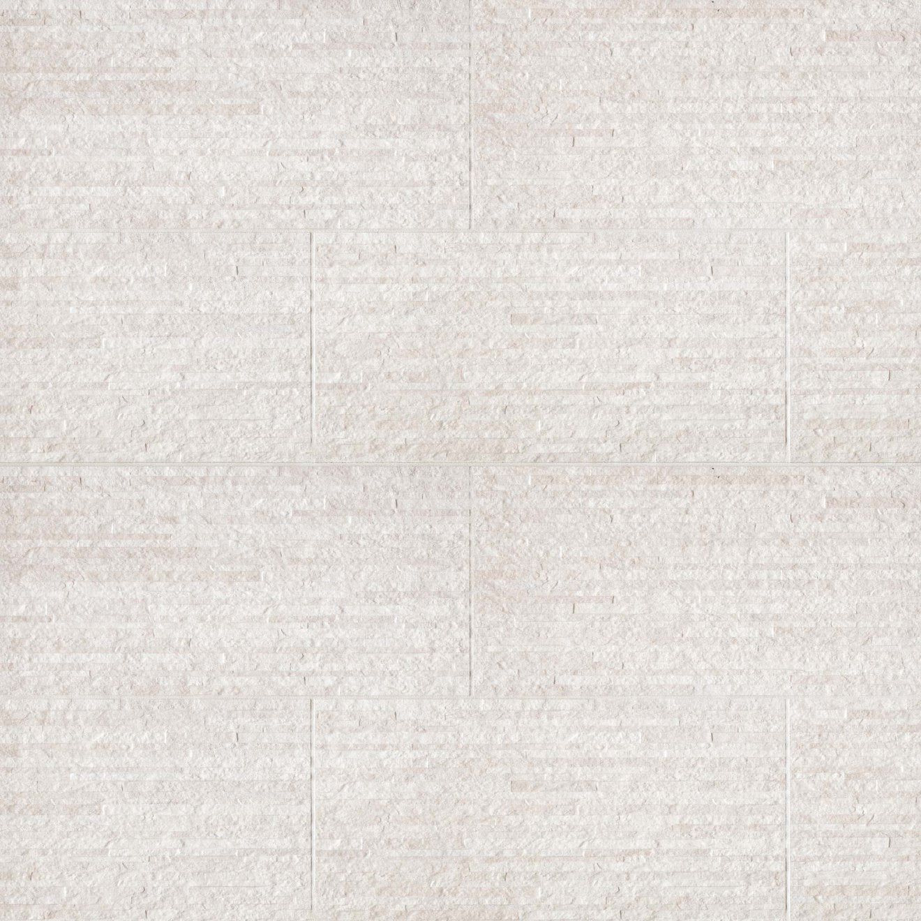 Bedrosians Purestone 12" x 24" Muretto Textured Bianco