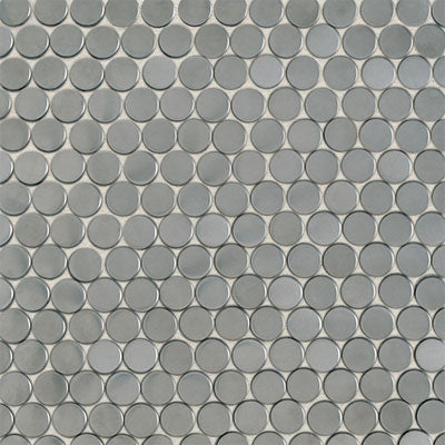 Daltile Metallica 1" X 1" Penny Rounds Br Stainless St