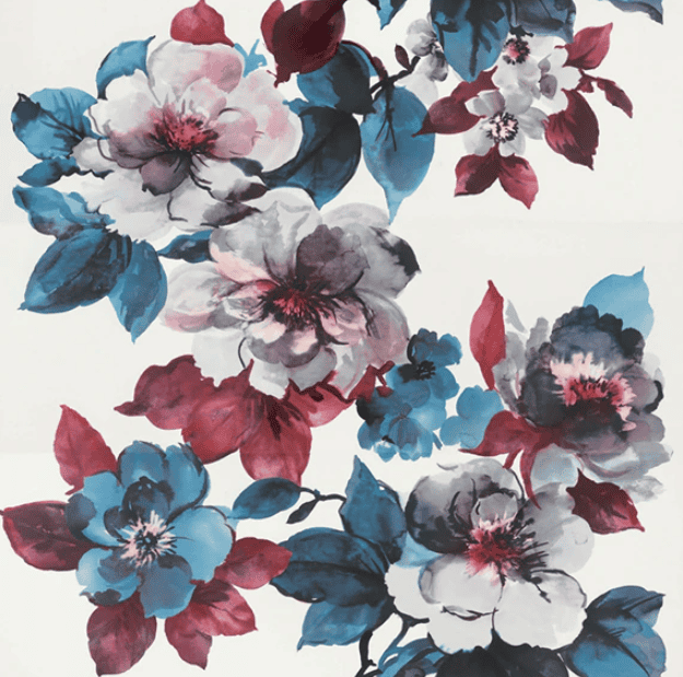 Daltile Eclettica 48'' x 48'' Flower Matte Wht/Prple/Anthracite/Blu/Rose