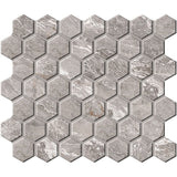 Daltile Perpetuo 12" X 14" Hexagon Mosaic Eternal Grey