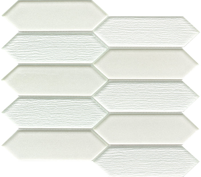 Emser Picket 9"x11" Picket Mosaic 1.81"X6.30" White