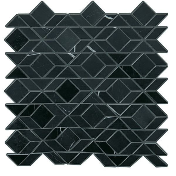 Daltile Pietra Divina 13" X 14" Framework Nero Marquina